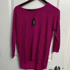 Express Fuchsia Knit Top
